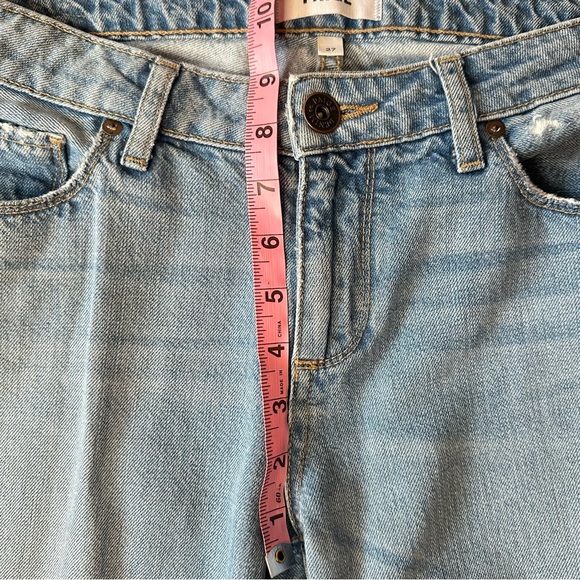 Paige Patchwork Crop Jeans, Size 27 - Picture 6 of 10